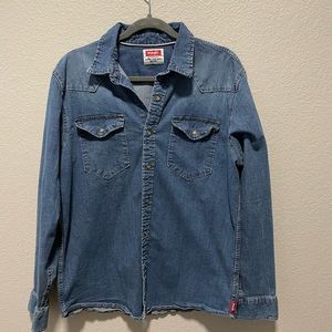 Wrangler Men’s Cowboy Denim Long Sleeve